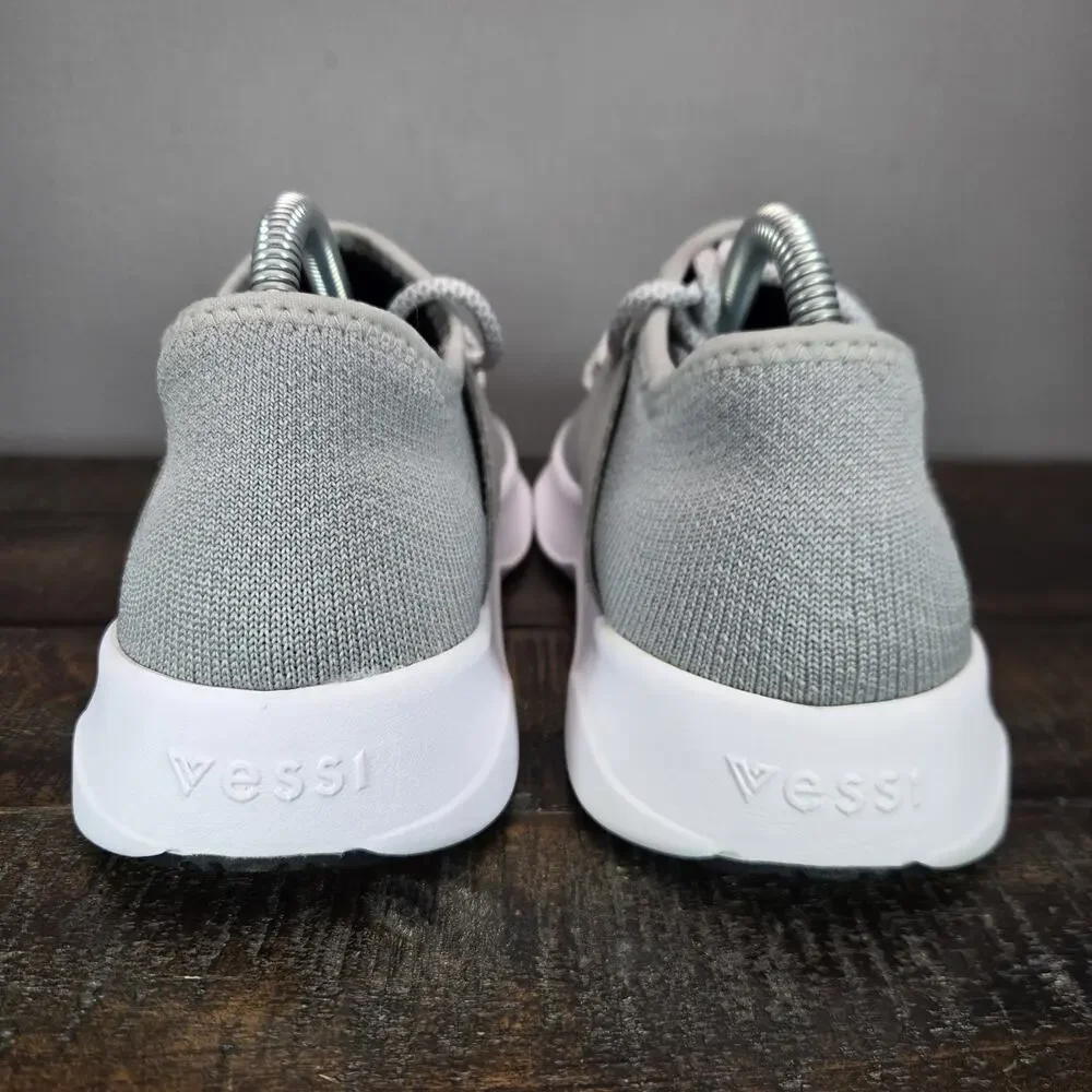 NEW Vessi Everyday Sneaker Womens Size 8 Waterproof Shoes Lace Up Sneakers Grey